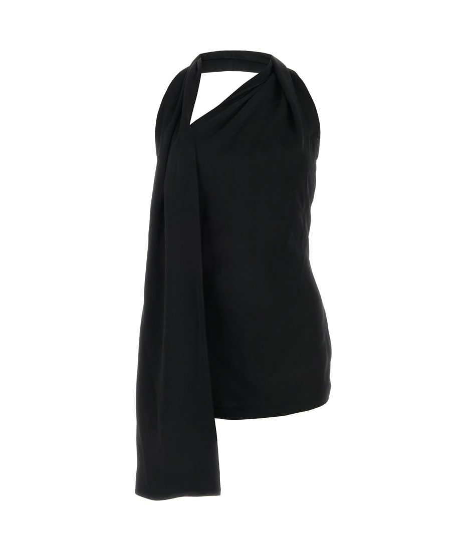 ワンピース LOEWE Black Satin Mini Dress Loewe Black Satin Mini Dress | italist