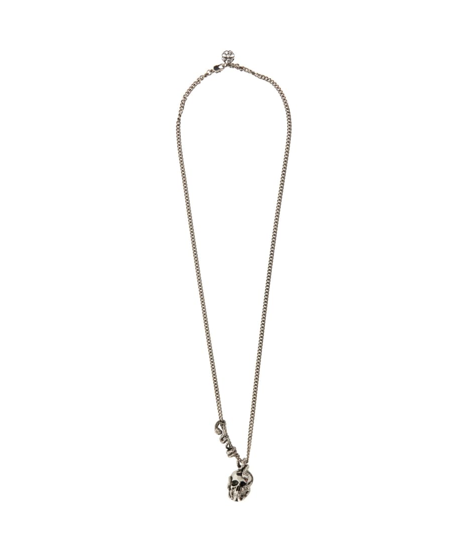 Alexander McQueen Skull And Snake Necklace italist, ALWAYS LIKE