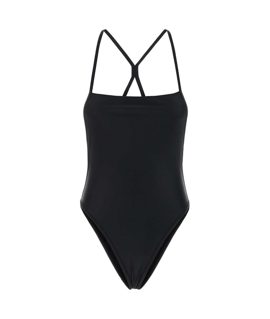 【関税&送料込】Marine Serre Black Stretch Nylon Swimsuit Marine Serre Black Stretch Nylon Swimsuit | italist, ALWAYS