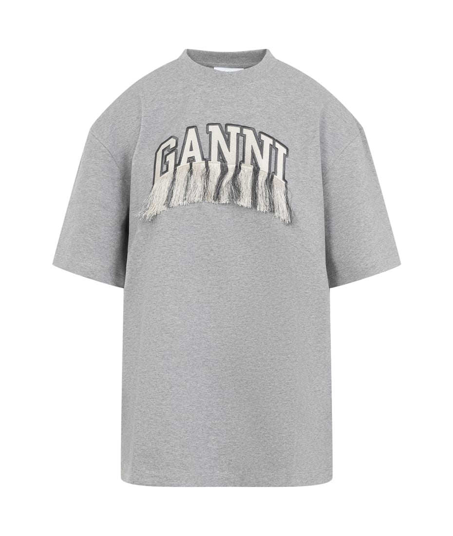 【Ganni】Fringe T-shirt フリンジ Tシャツ Ganni Fringe T-shirt | italist