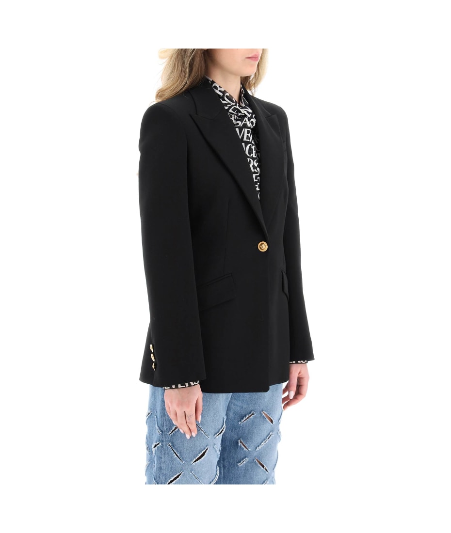 Versace Single Breasted Blazer Jacket | italist