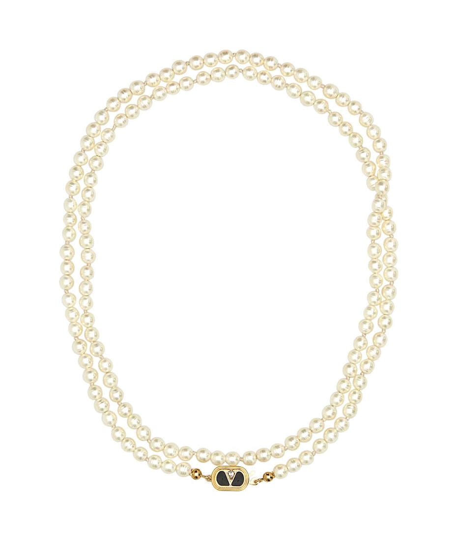ネックレス・ペンダント VALENTINO PEARLS OVALETTE NECKLACE Valentino Garavani Ivory Pearls Ovalette Necklace | italist