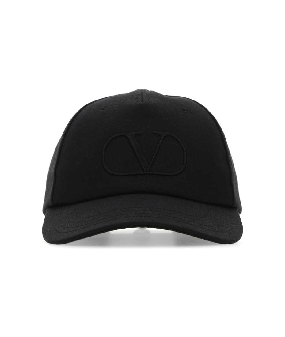 Valentino Garavani Black Cotton Baseball Cap | italist
