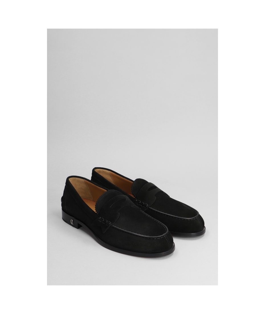 Christian Louboutin No Penny Suede Loafers