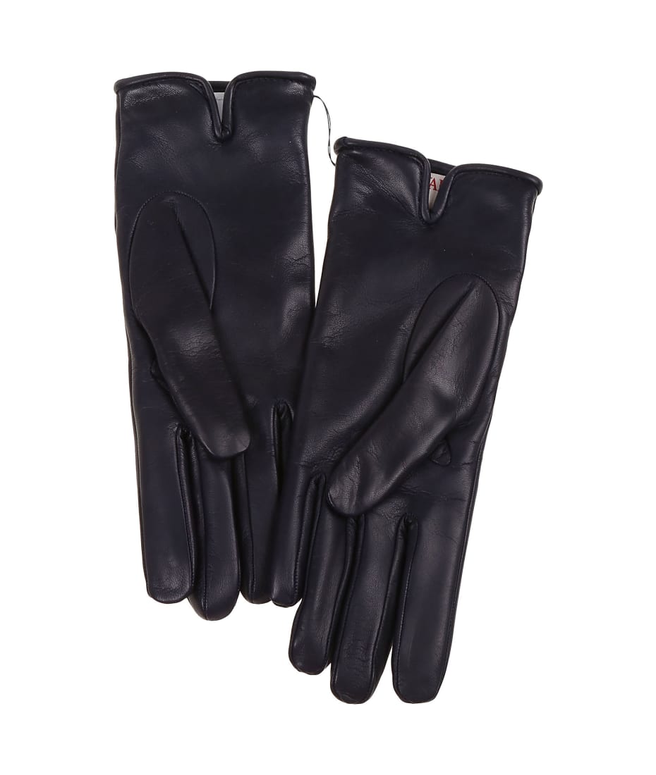 Valentino Garavani Vlogo Chain Gloves In Nappa And Cashmere for Woman in  Black