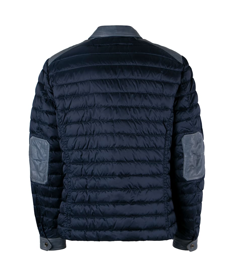 【送料&関税込】Moorer Crespi Leather Inserts Down Jacket Moorer Crespi Short Down Jacket | italist
