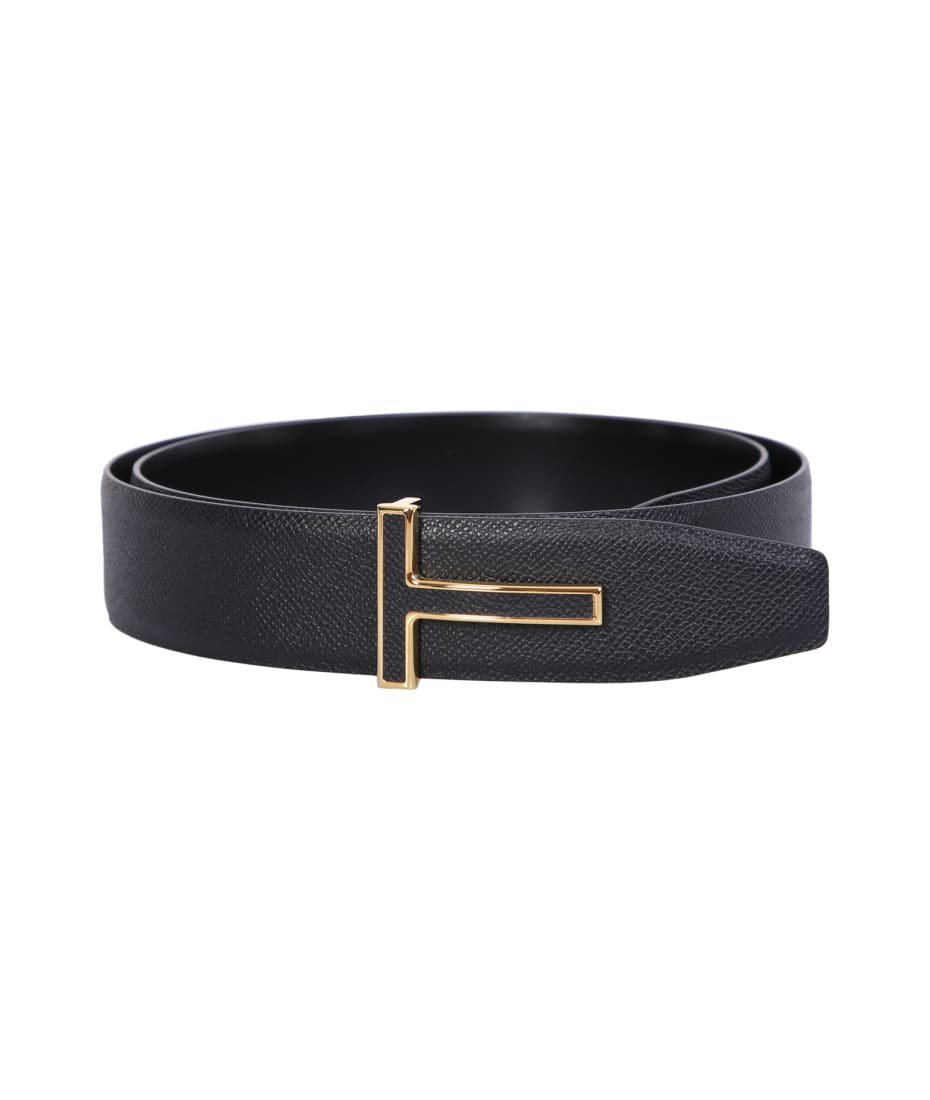 Tom Ford T-buckle Black Belt | italist