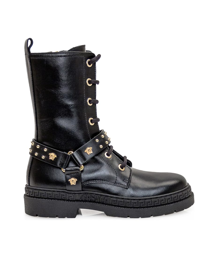 Versace hotsell biker boots