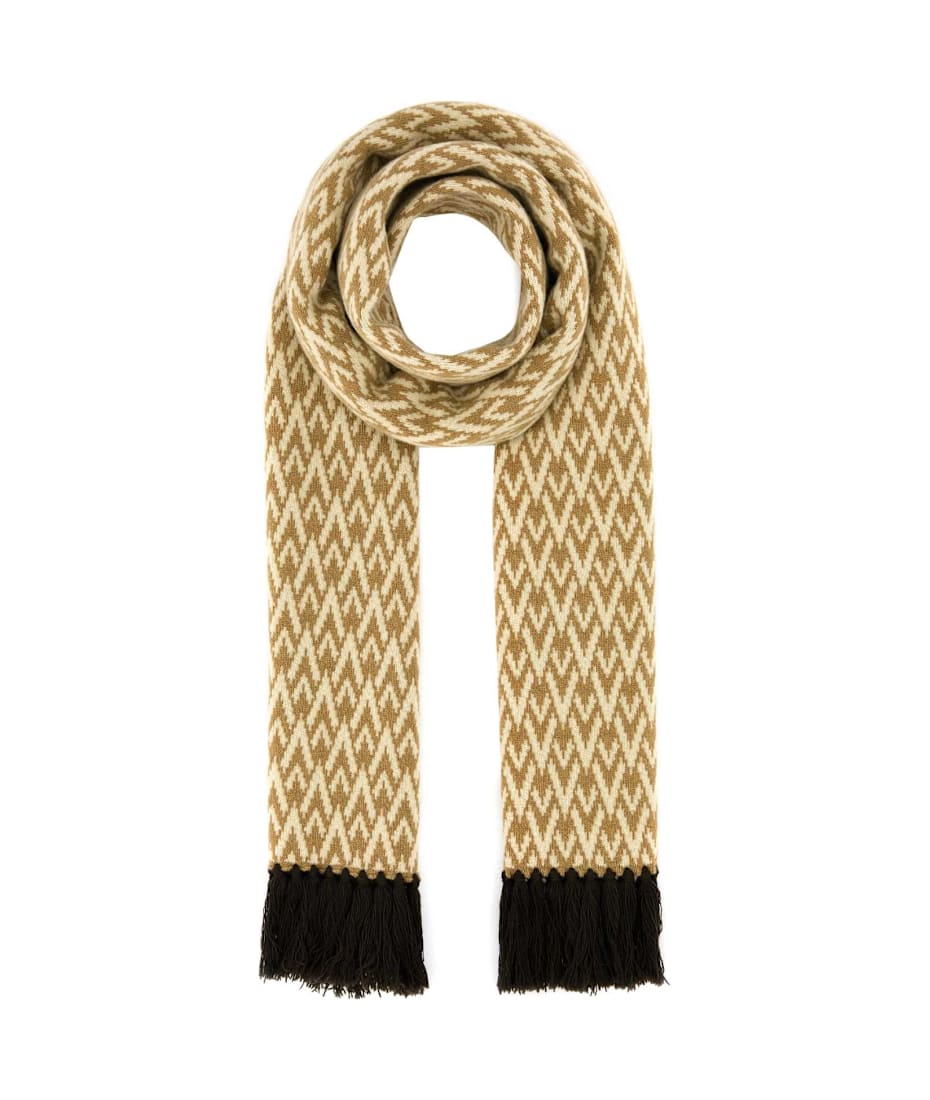 スカーフ VALENTINO Valentino Garavani 'Toute La V' scarf Toute La V Silk Scarf for Woman in Cream/black | Valentino US