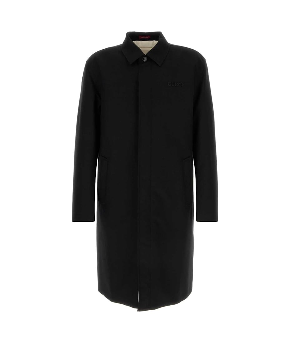 Gucci Black Wool Coat | italist