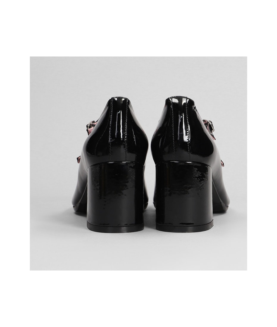 【関税込み】Alicenight Pumps - Carel - Leather - Black Alice - Black patent leather Mary Janes pumps | Carel Paris
