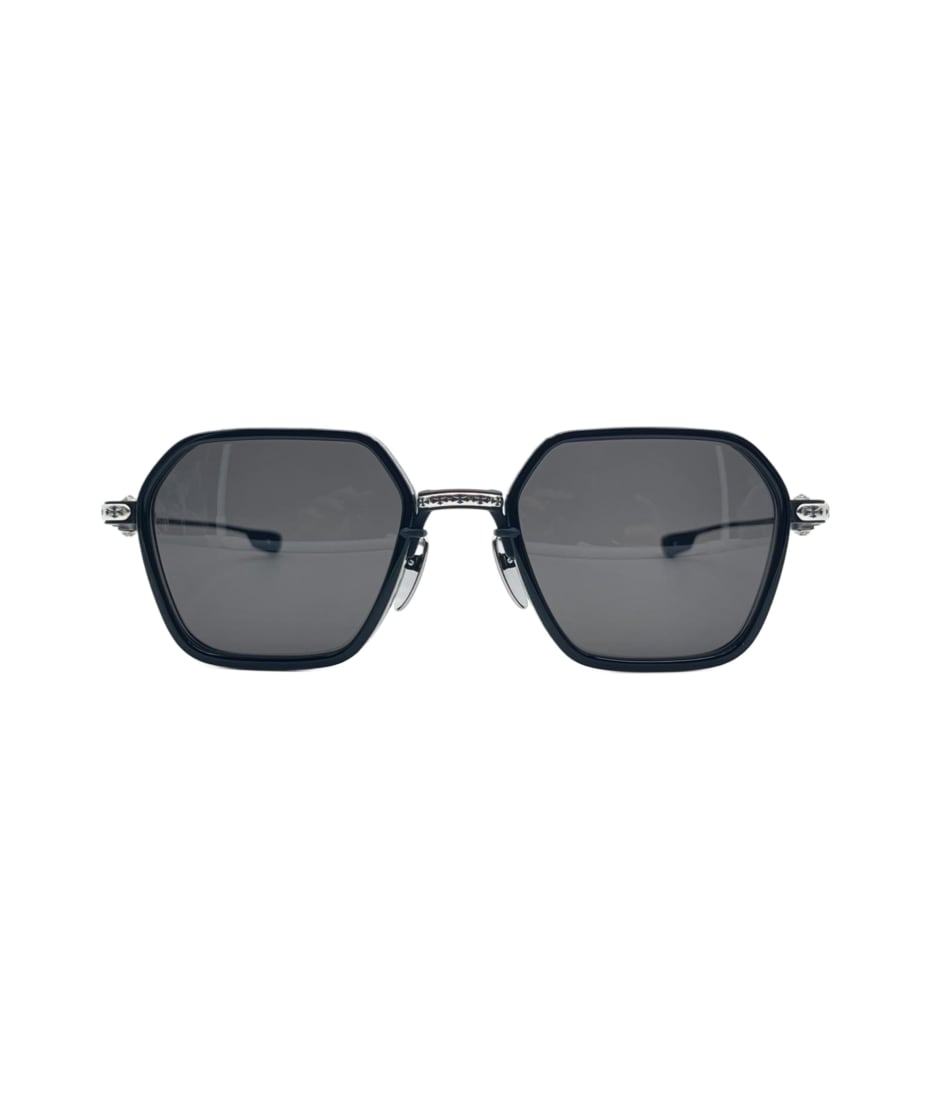 Chrome Hearts Danger Zone Black Brushed Silver Sunglasses Men