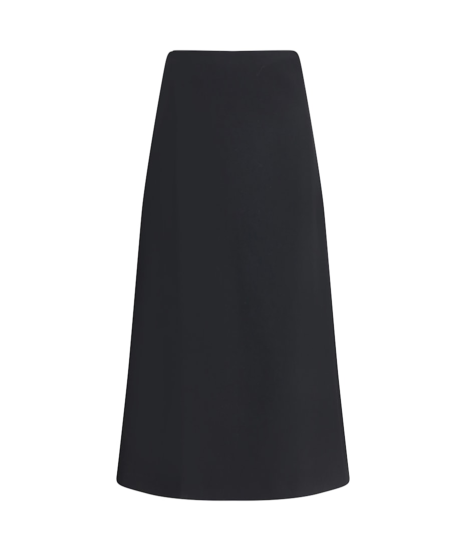【送料&関税込】The Row Kavi Skirt THE ROW Kavi wool wrap midi skirt | NET-A-PORTER
