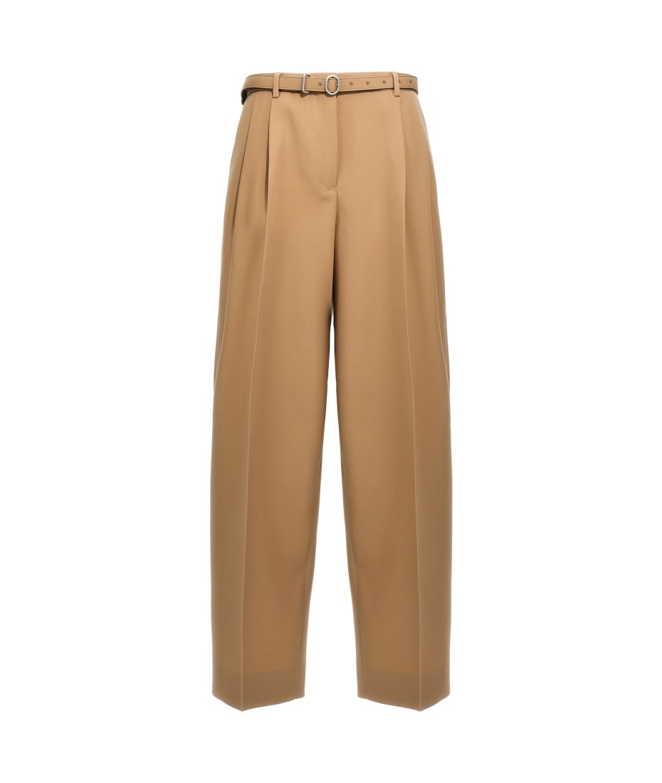 パンツ JIL SANDER Gabardine belt pants Beige J02KA0152J40002 Jil Sander Gabardine Belt Pants | italist