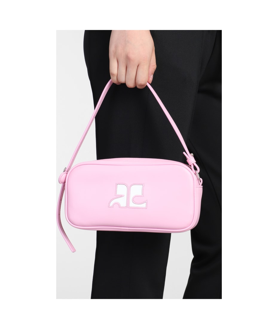 Courreges Pink Camera Bag in Black