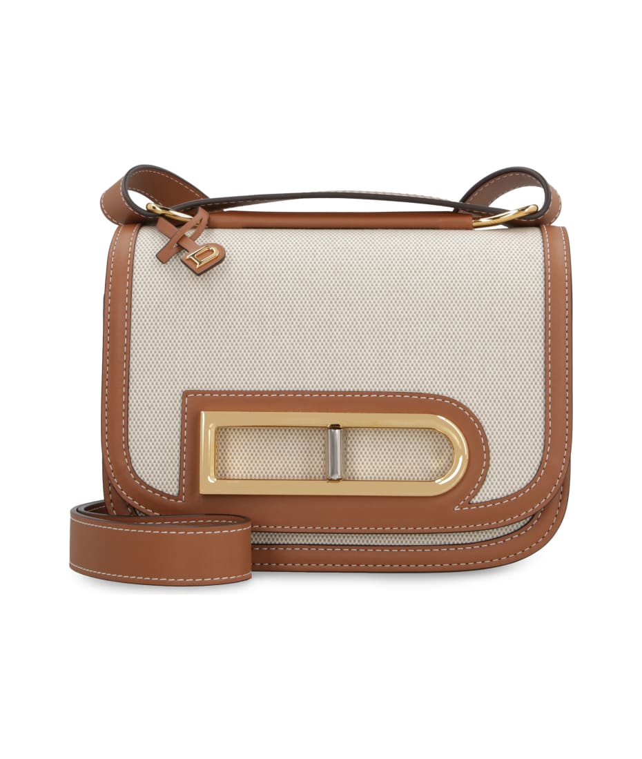 Delvaux Lingot Canvas Shoulder Bag