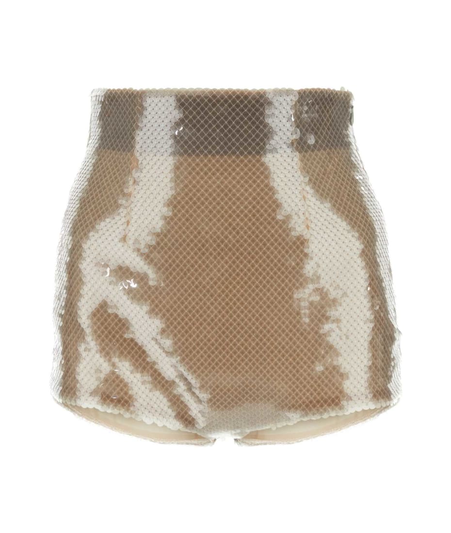 Prada Embellished Tulle Shorts - PERLA