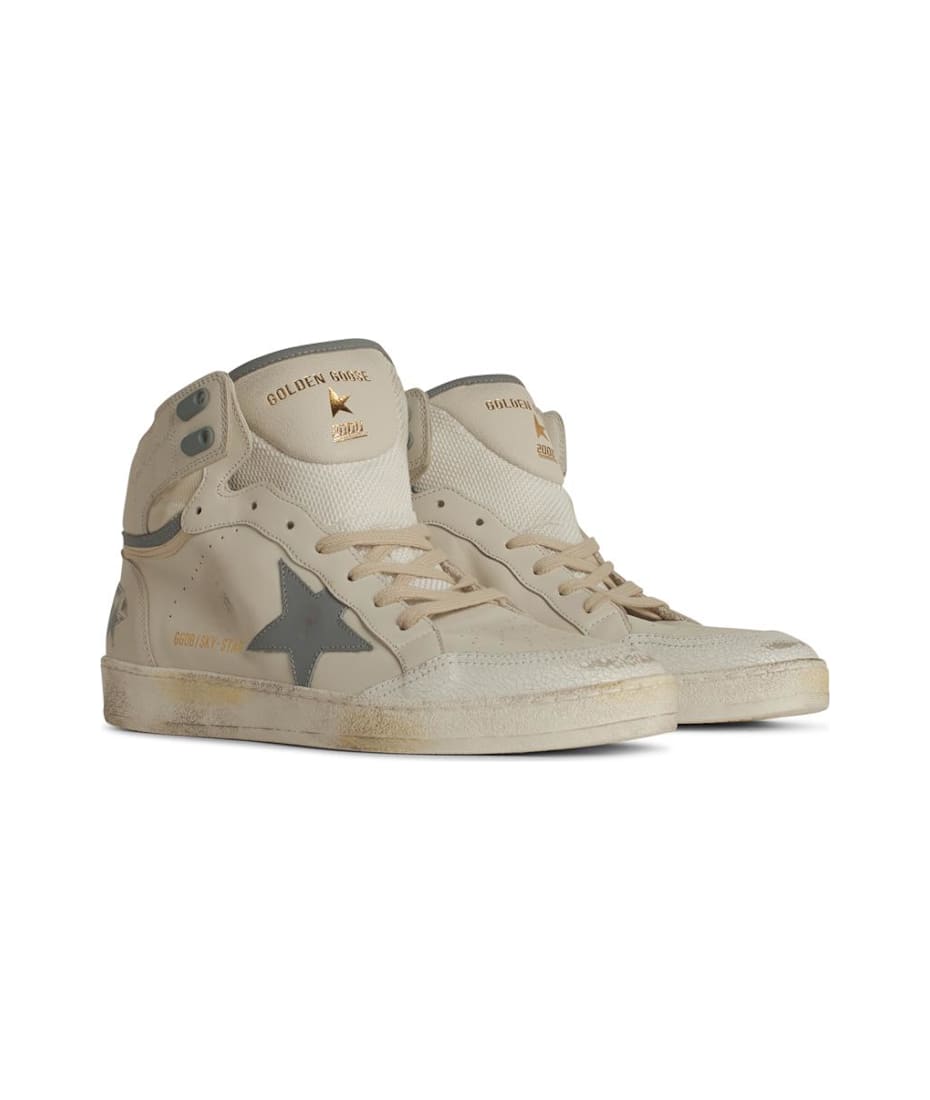 【送料&関税込】Golden Goose sky Star White Leather Sneakers Golden Goose 'sky Star' White Leather Sneakers | italist