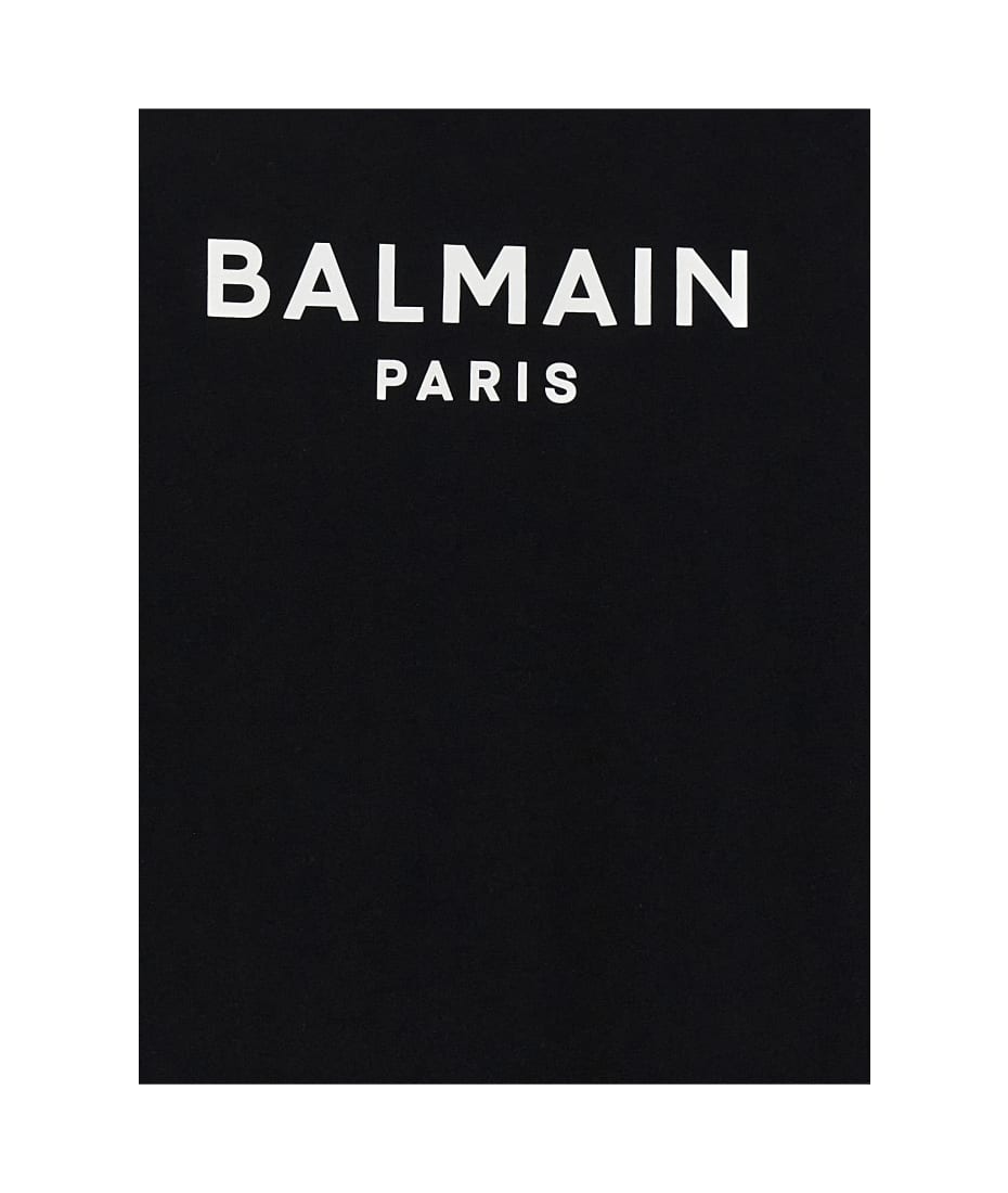 Balmain Logo T-shirt - BLACK