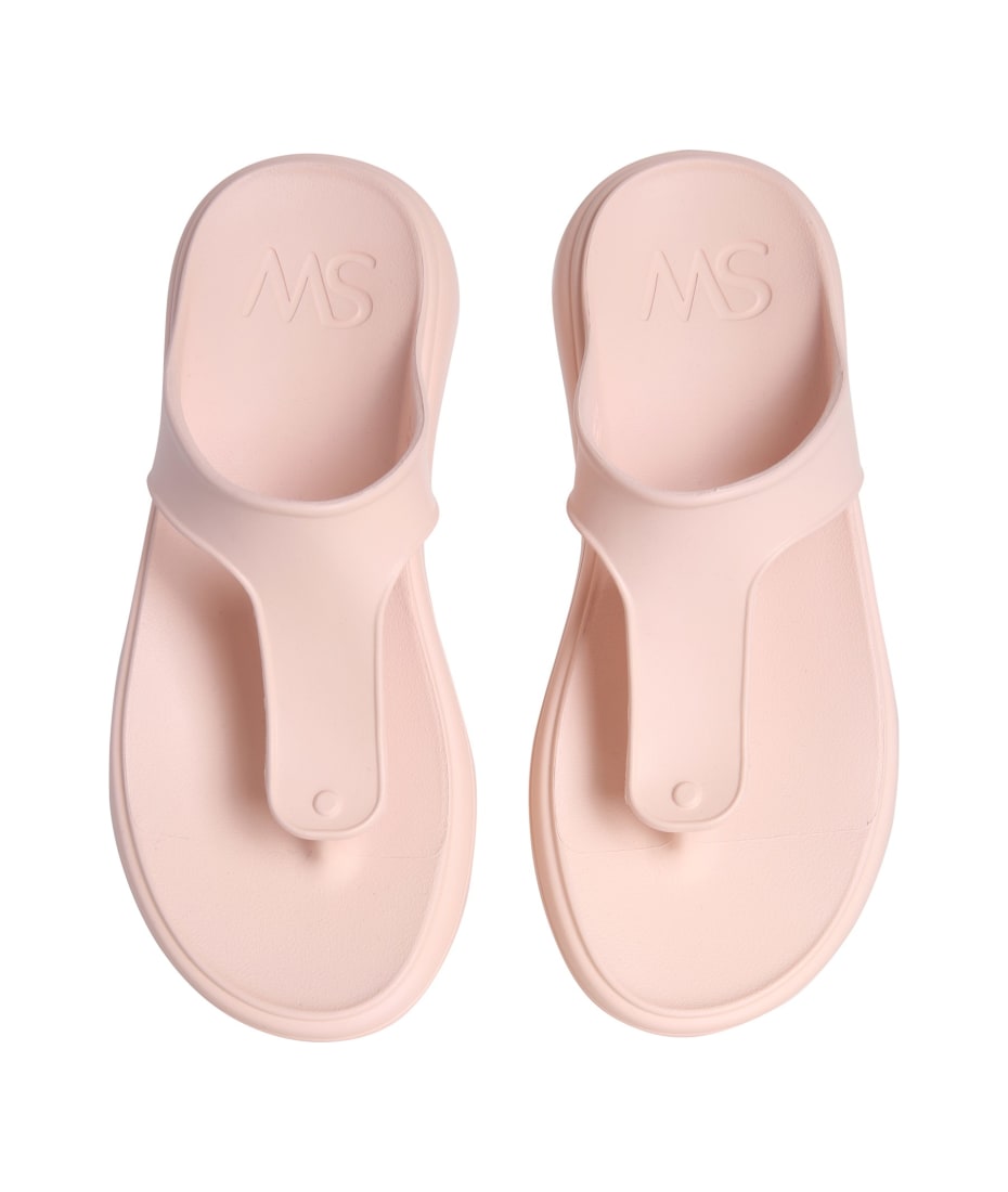 STUART WEITZMAN スタフレックスTストラッフサンタル SA749 SV6 Stuart Weitzman Stuflex T-strap Slide Sandals | italist