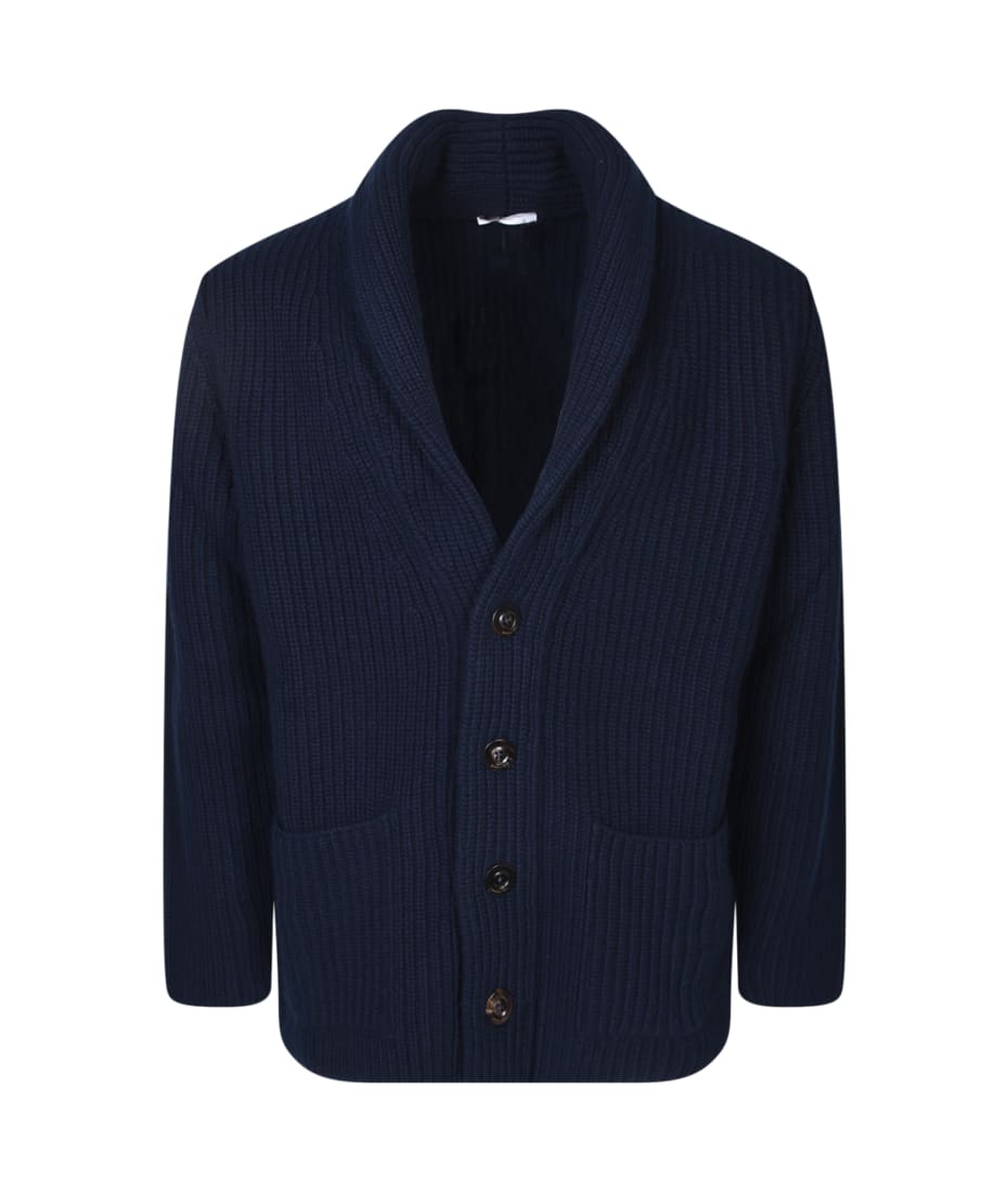 Boglioli Shawl-neck Blue Cardigan | italist