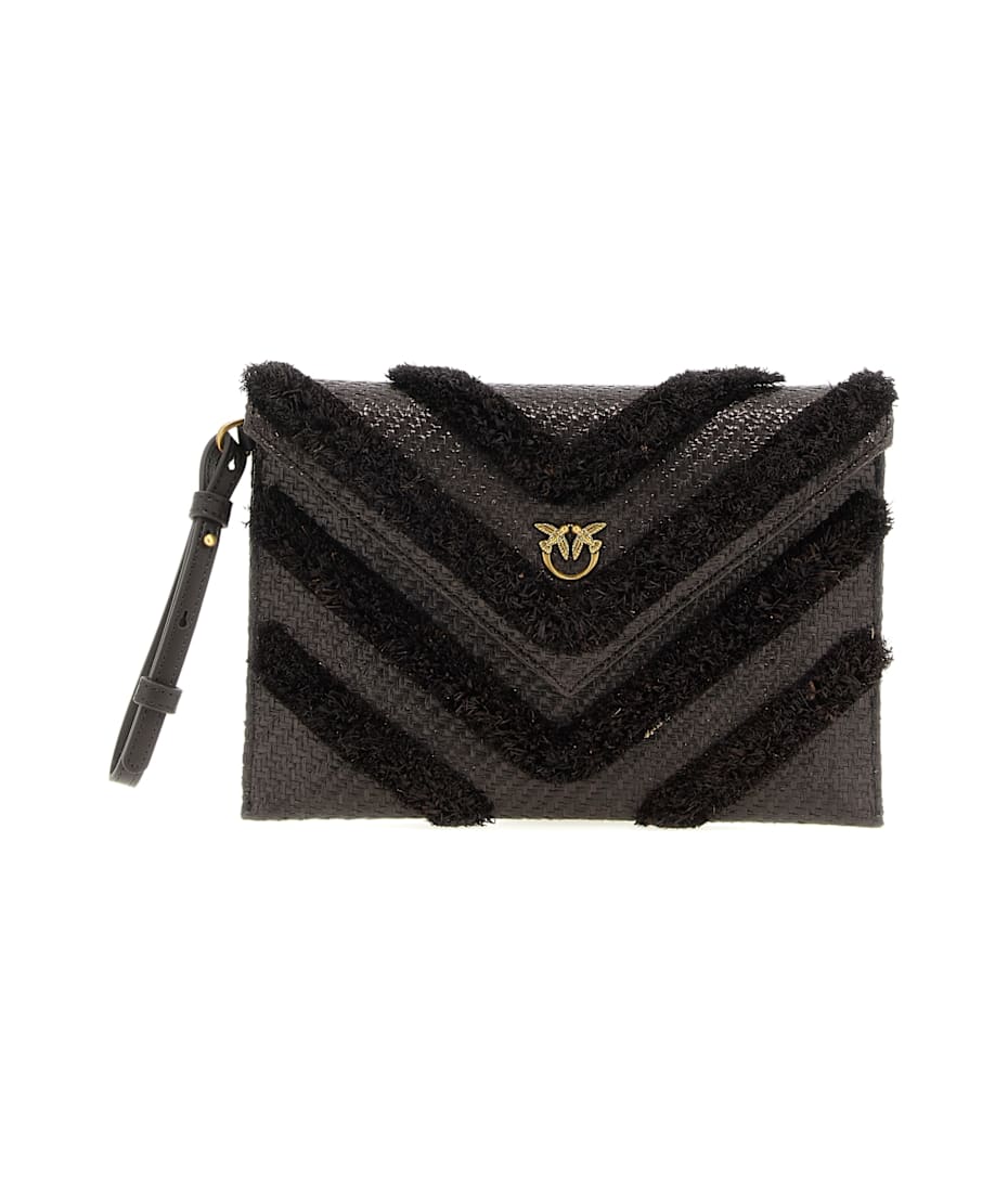 Pinko Raffia Flat Clutch | italist