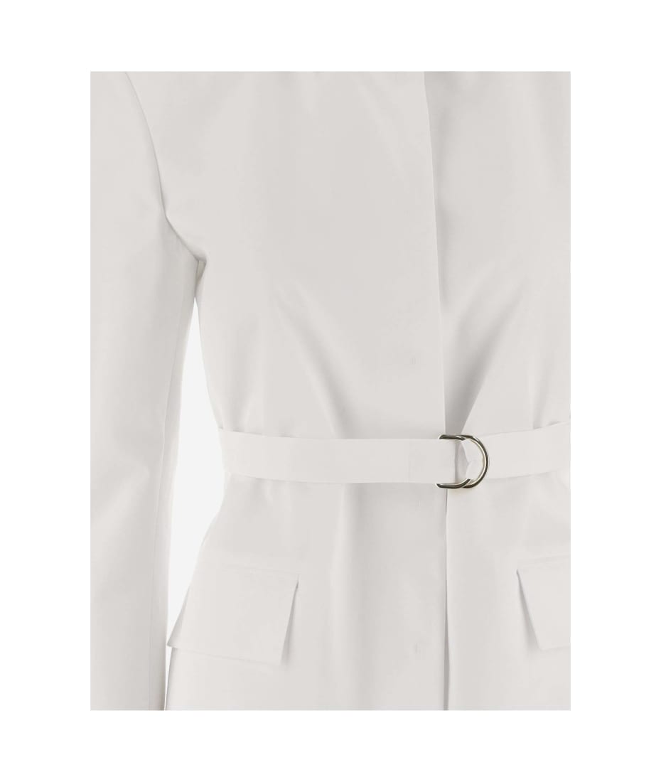【送料&関税込】Valentino White Poplin Overcoat Valentino White Poplin Overcoat | italist