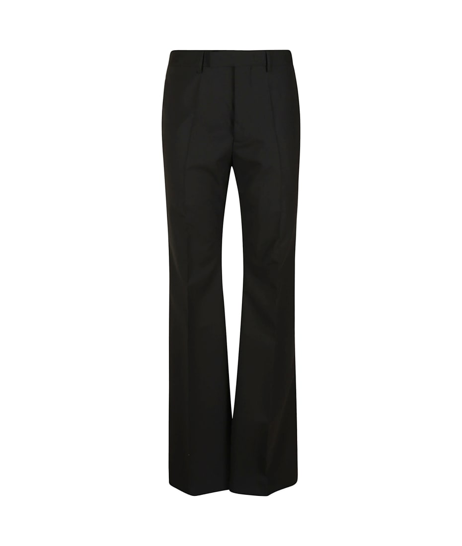 パンツ Rick Owens DRAWSTRING ASTAIRE RICK OWENS Black Wool Drawstring Drop Astaires Cropped Pants