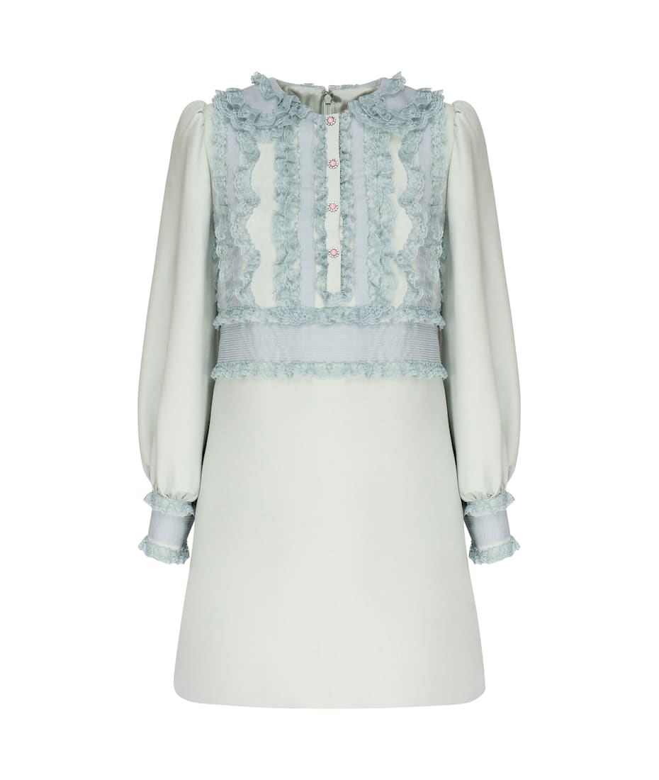 embroidered crepe couture dress Embroidered Crepe Dress – Saiid Kobeisy Online main image 1