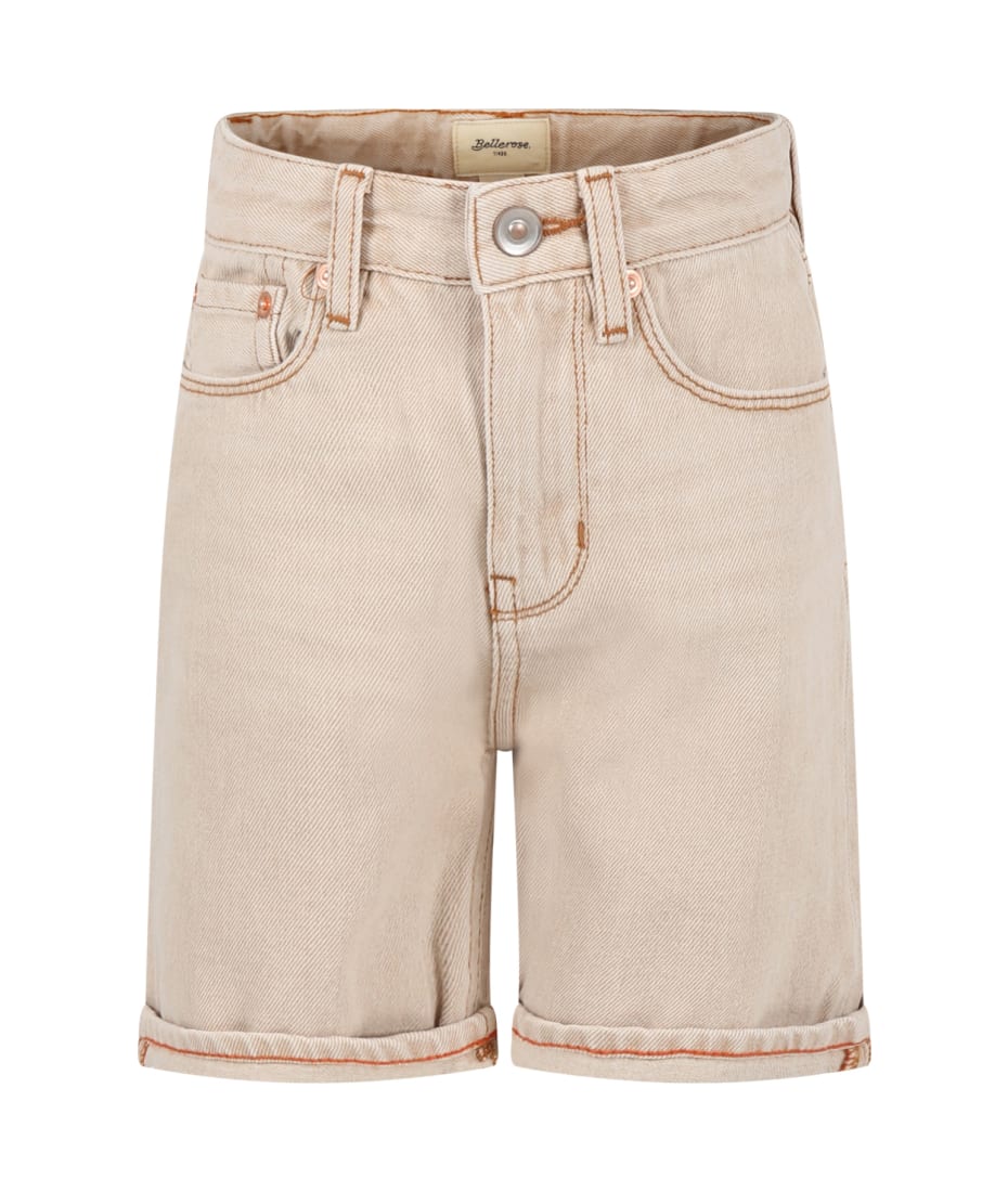 Bellerose Beige Casual Bermuda-shorts For Boy | LIKE A SALE