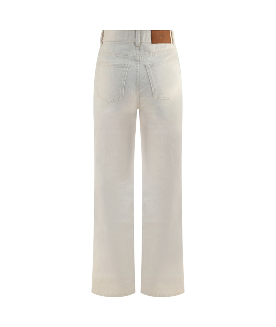 デニム・ジーパン CHLOE Women Denim Pants CHC24SDP03154101 WHITE Chloé Jeans With Mini Pockets | italist