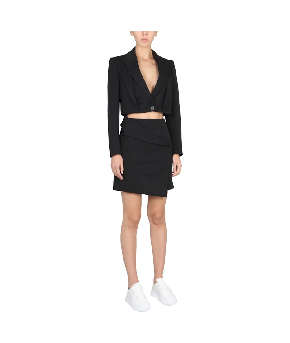 ジャケット alexander mcqueen SS23 CROPPED JACKET (723367_QJAAC1000) Alexander McQueen Cropped Jacket | italist