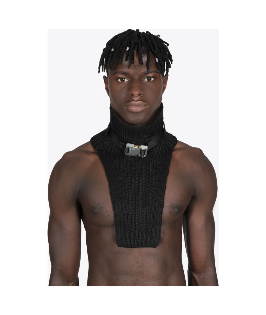 1017 ALYX 9SM Neck Warmer With Metal Buckle Rib knit neck warmer