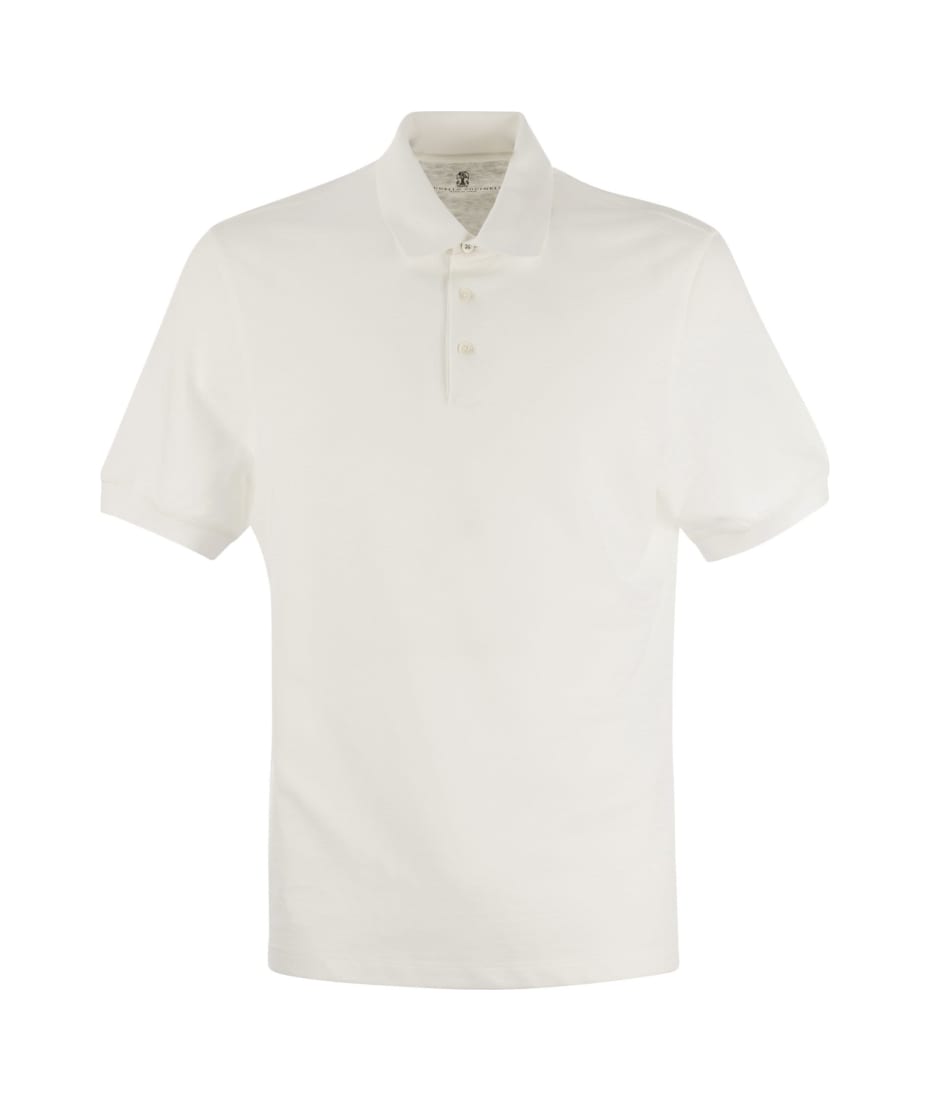 Brunello Cucinelli Cotton Jersey Polo Shirt | italist, ALWAYS LIKE