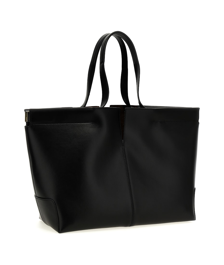 【関税込み】TOD'S Tod's Di Bag Folio' shopping bag Woman BROWN Tod's Di Bag Folio in Leather Medium