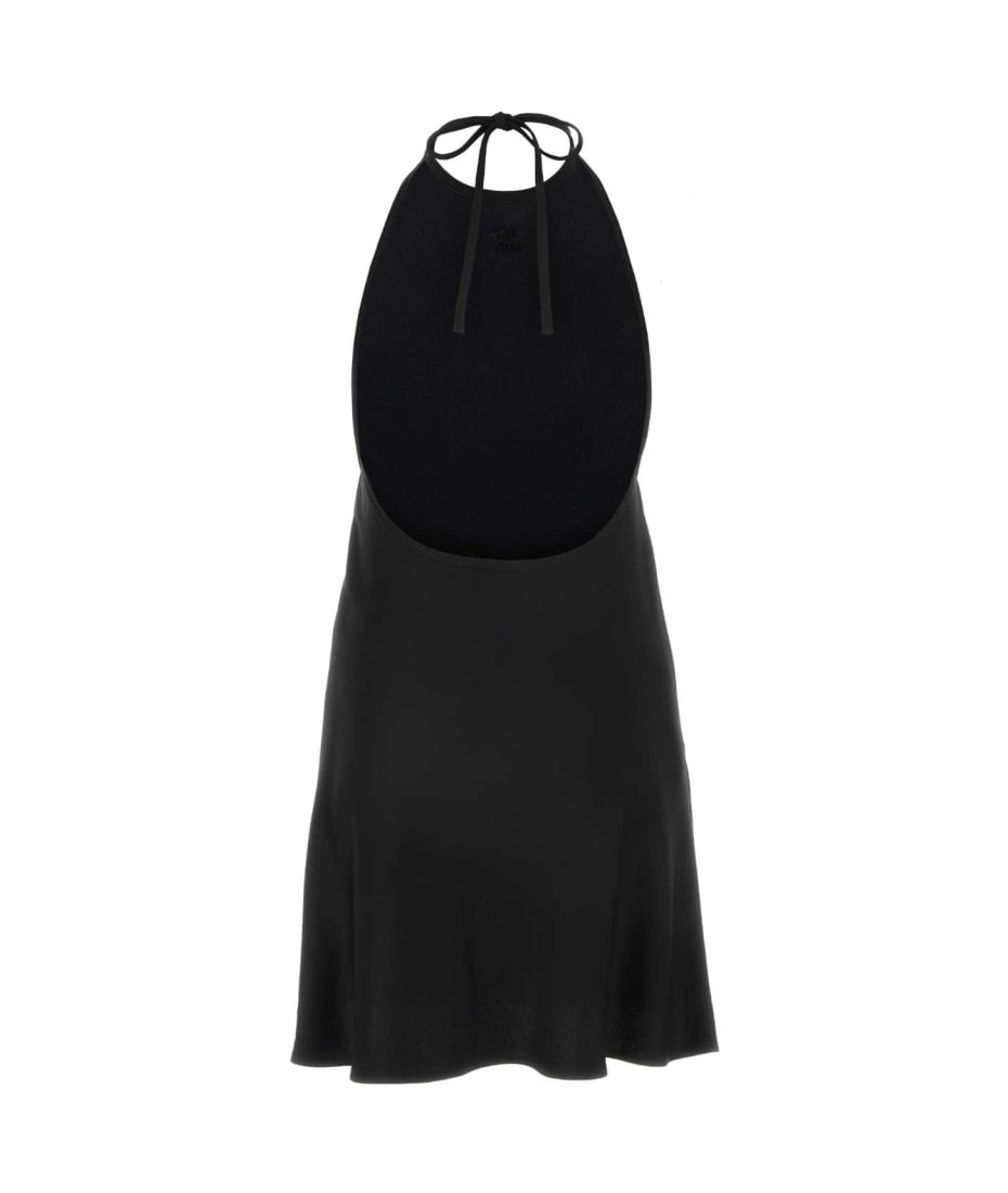 ワンピース Miu Miu Black Satin Dress Miu Miu Black Satin Dress | italist