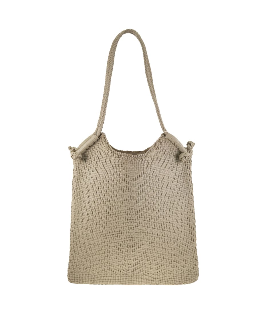 トートバッグ Dragon Diffusion Drawstring Inner Bag Beige Dragon Diffusion Bamboo triple jump small tote bag for Women