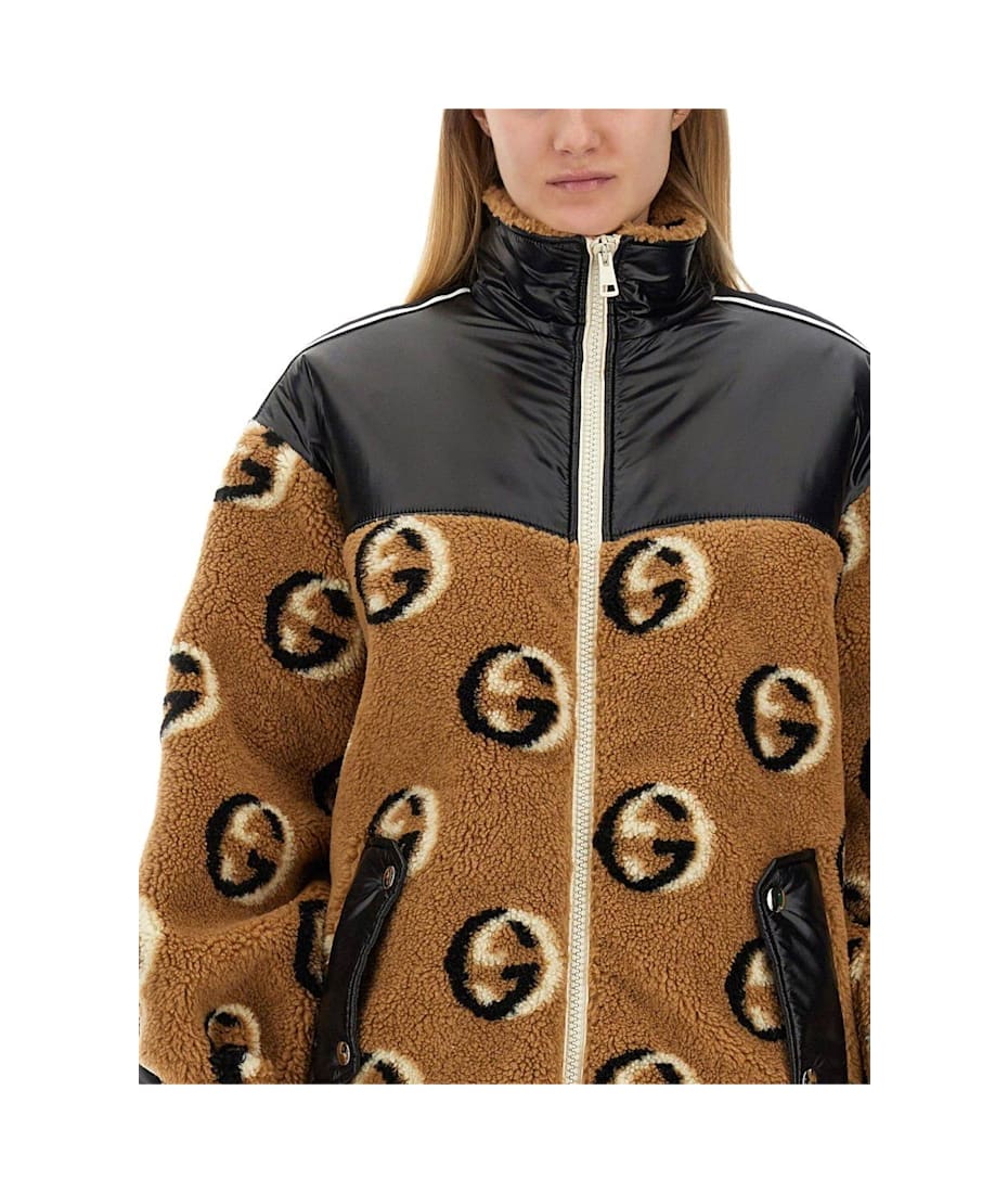 Gucci Fleece Jacquard Zipper Jacket | italist