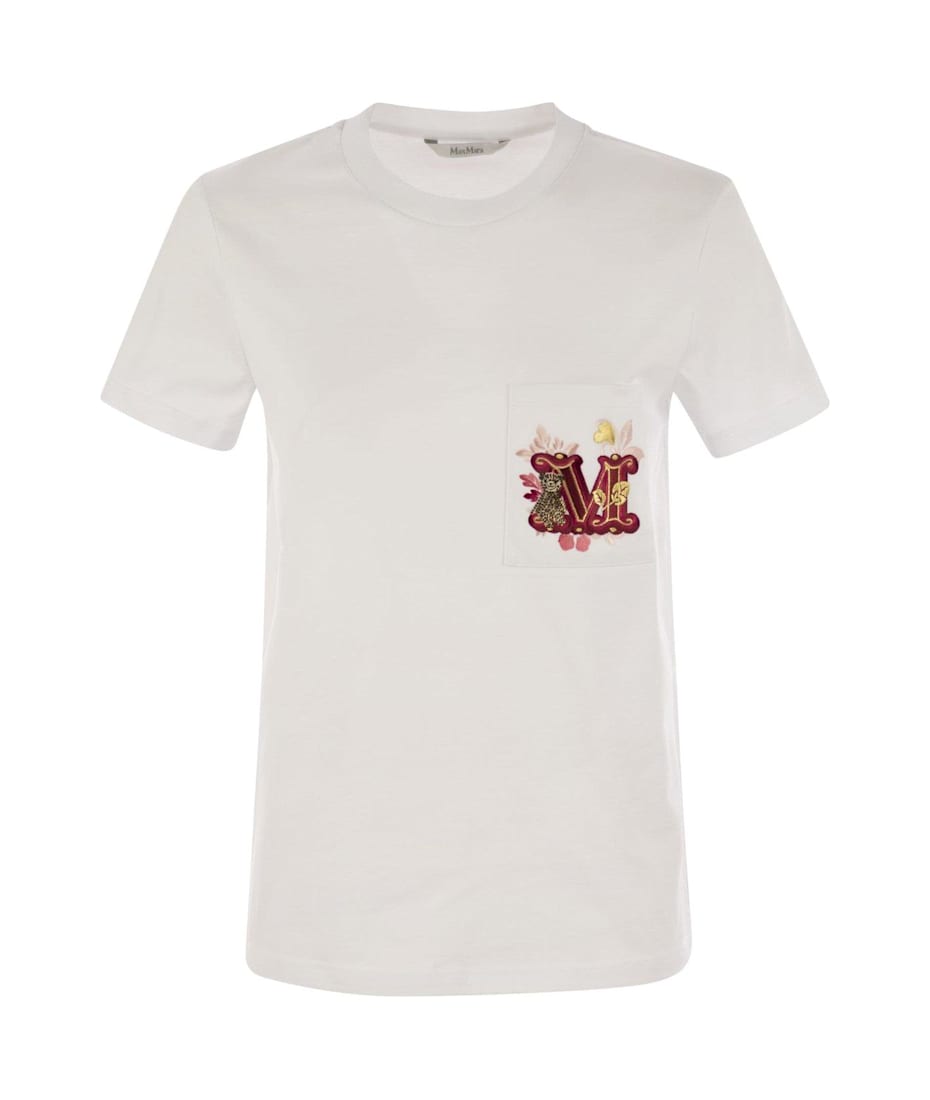 ◆Max Mara◆ Embellished Logoクルーネック Tシャツ Max Mara Logo Embellished Crewneck T-shirt Tシャツ 通販