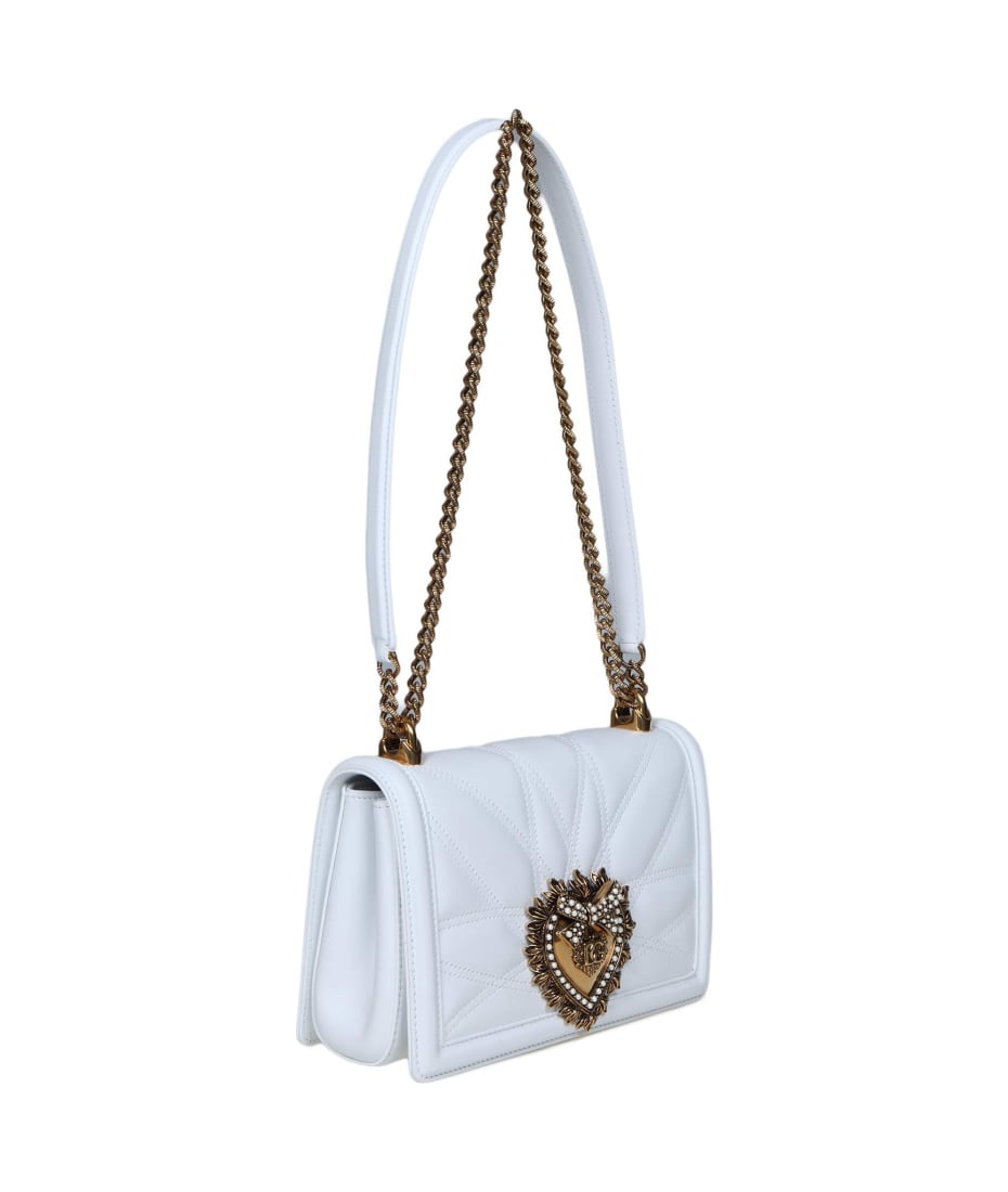 Dolce & Gabbana Medium Devotion Bag In Matelassé Nappa Color White |  italist, ALWAYS LIKE A SALE