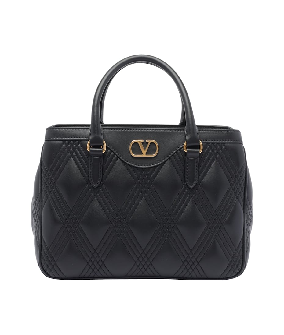 ハンドバッグ VALENTINO GARAVANI QUILTIE 67 HANDBAG Quiltie 67 Small leather shoulder bag in white - Valentino