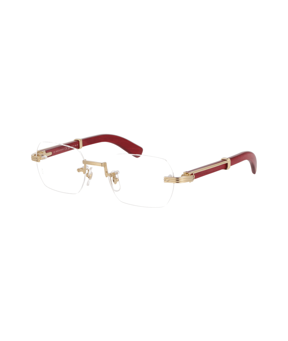 サングラス Cartier Cartier - CT0430S - 009 gold gold red Cartier™ CT0430S 009 58 Gold Sunglasses