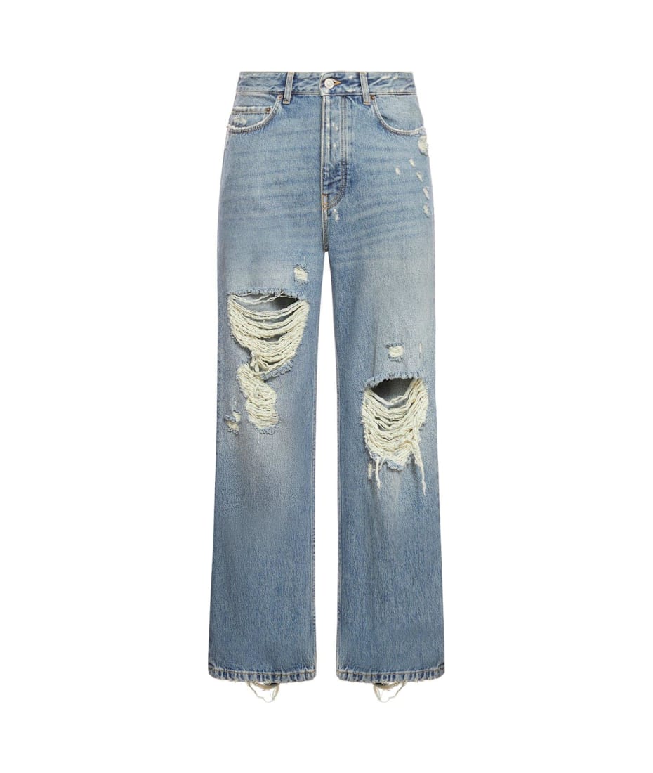 BALENCIAGA ジーンズ Balenciaga Distressed Straight-leg Jeans | italist