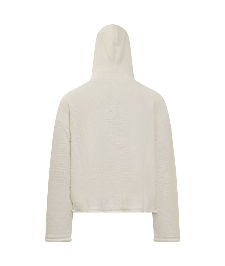 パーカー・フーディ MM6 Maison Margiela JERSEY WITH LOGO (S52GP0150_S18286900J) MM6 Maison Margiela Hoodie - Black - Men | S52GP0150S18286900J