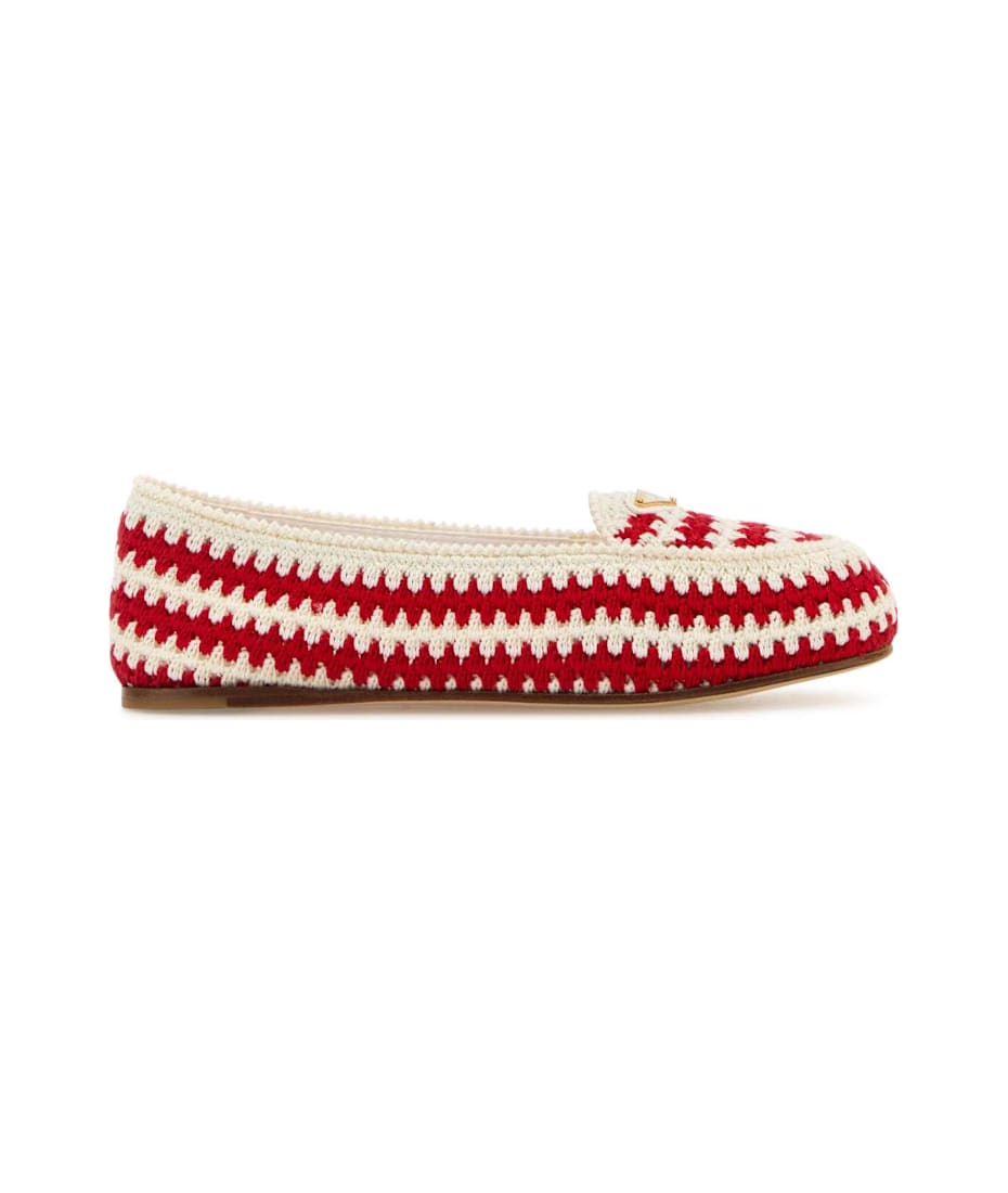 【関税&送料込】Prada Embroidered Crochet Loafers Prada Embroidered Crochet Loafers | italist
