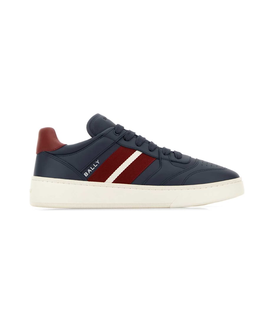 スニーカー BALLY Navy Blue Leather Rebby Sneakers Bally Navy Blue Leather Rebby Sneakers | italist