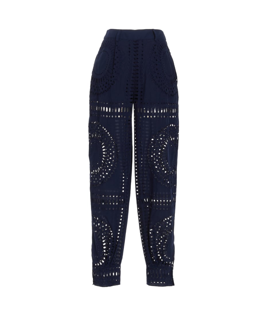 【関税込み】A FERRETTI Embroidered cotton pants Alberta Ferretti Embroidered Cotton Pants | italist, ALWAYS