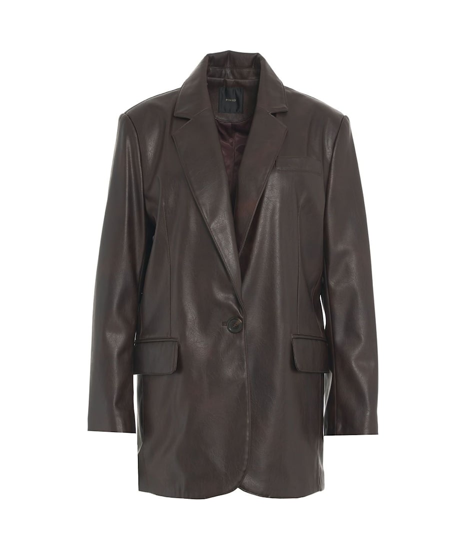 Pinko Single-breasted Straight Hem Blazer | italist, ALWAYS