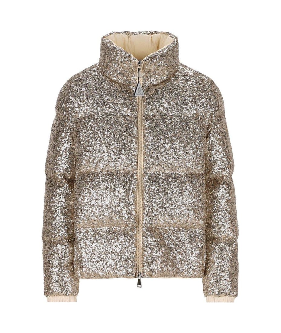 モンクレール　サブマリン　100000％正規品 Moncler Sequinned Zip-up Puffer Jacket | italist