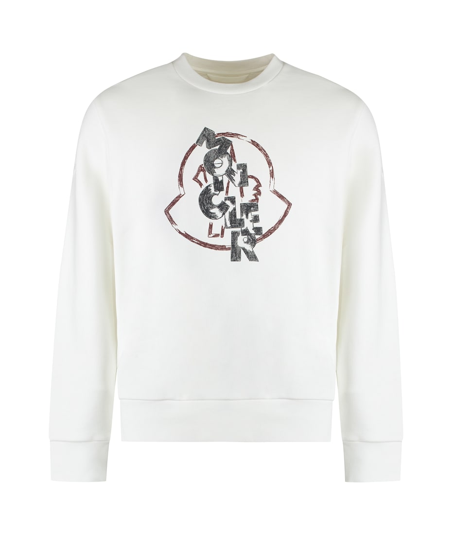 Moncler Logo Detail Cotton Sweatshirt | italist